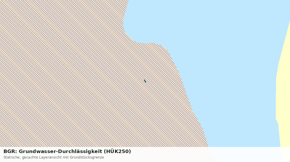 Statische Kartenansicht: BGR: Grundwasser-Durchlässigkeit (HÜK250)