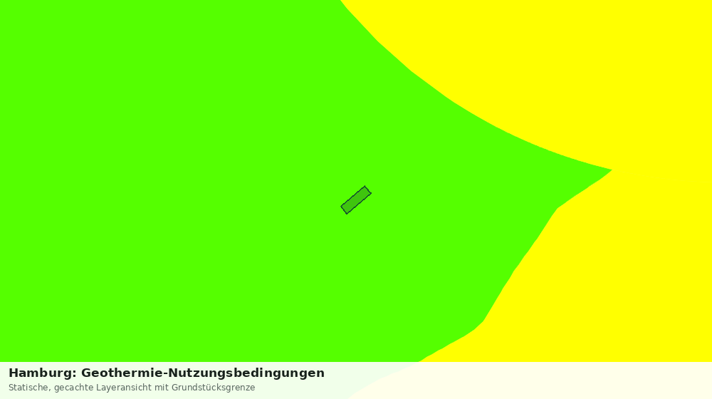 Statische Kartenansicht: Hamburg: Geothermie-Nutzungsbedingungen