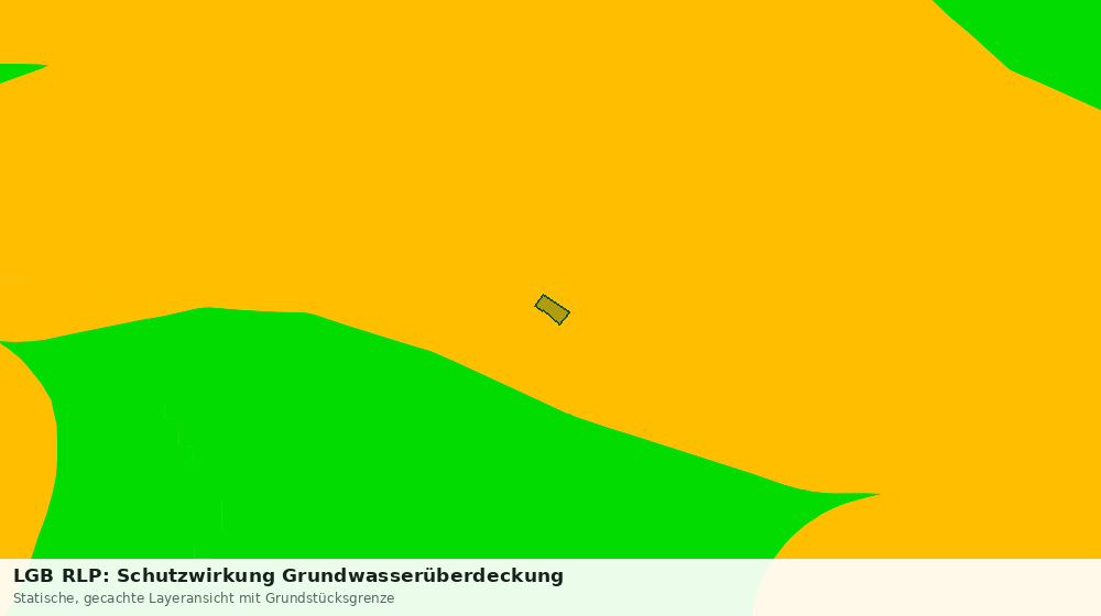 Statische Kartenansicht: LGB RLP: Schutzwirkung Grundwasserüberdeckung