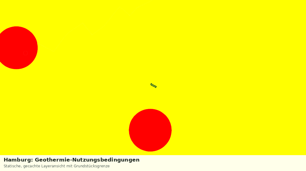 Statische Kartenansicht: Hamburg: Geothermie-Nutzungsbedingungen