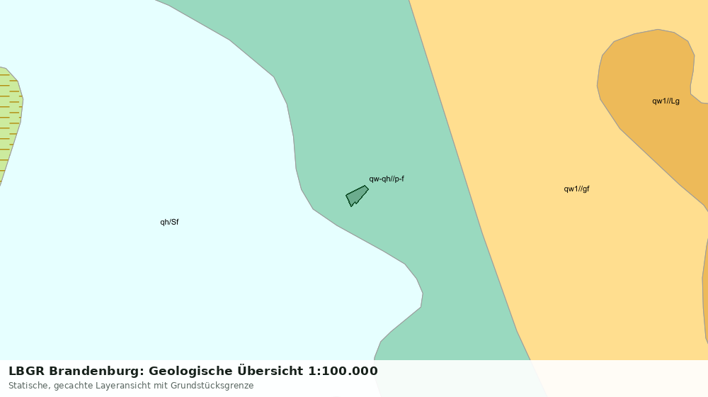 Statische Kartenansicht: LBGR Brandenburg: Geologische Übersicht 1:100.000