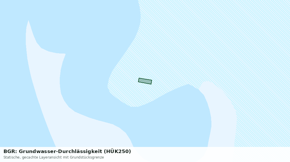 Statische Kartenansicht: BGR: Grundwasser-Durchlässigkeit (HÜK250)