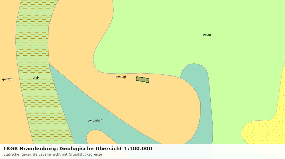 Statische Kartenansicht: LBGR Brandenburg: Geologische Übersicht 1:100.000