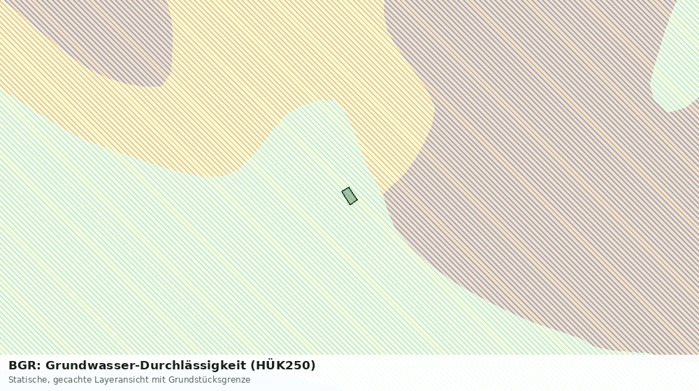 Statische Kartenansicht: BGR: Grundwasser-Durchlässigkeit (HÜK250)