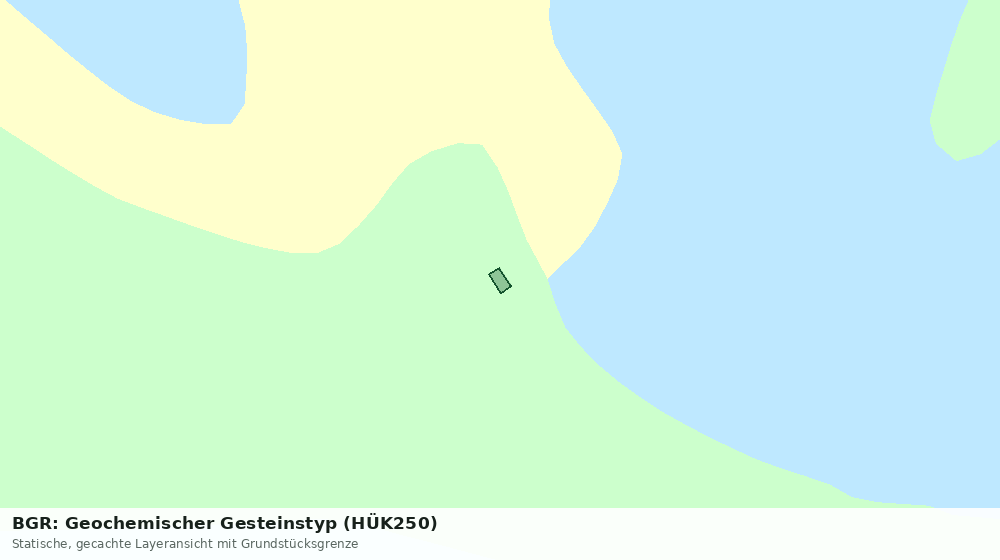 Statische Kartenansicht: BGR: Geochemischer Gesteinstyp (HÜK250)