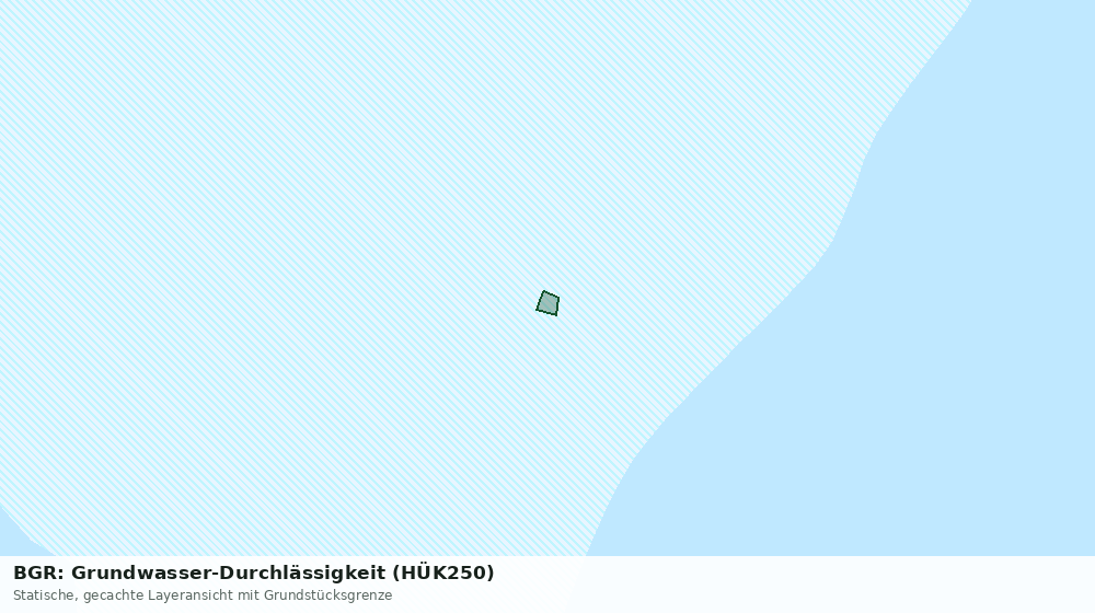 Statische Kartenansicht: BGR: Grundwasser-Durchlässigkeit (HÜK250)