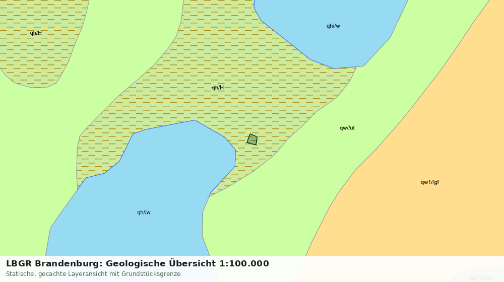 Statische Kartenansicht: LBGR Brandenburg: Geologische Übersicht 1:100.000