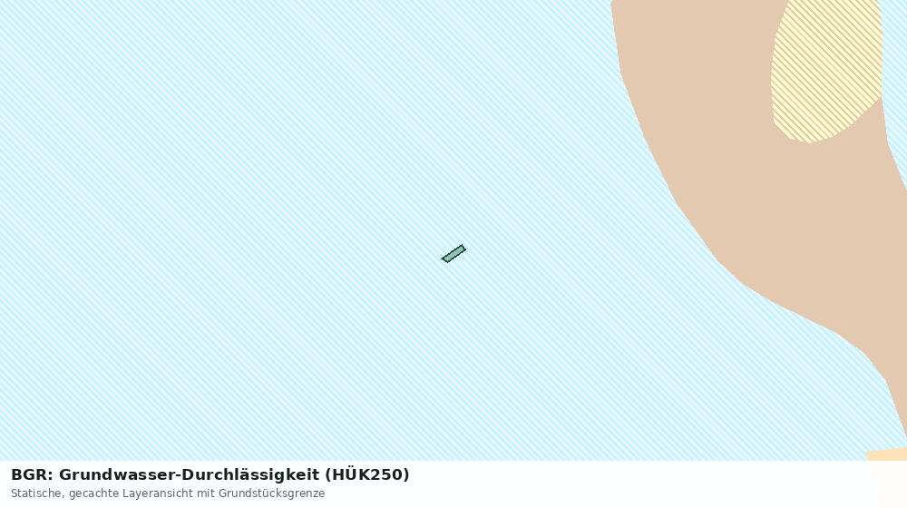 Statische Kartenansicht: BGR: Grundwasser-Durchlässigkeit (HÜK250)