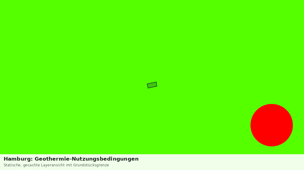 Statische Kartenansicht: Hamburg: Geothermie-Nutzungsbedingungen