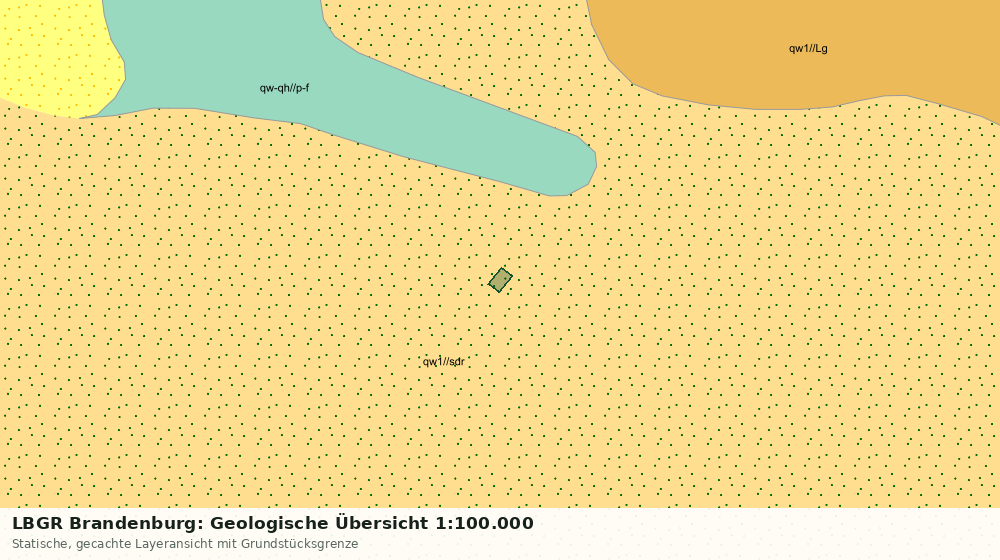 Statische Kartenansicht: LBGR Brandenburg: Geologische Übersicht 1:100.000