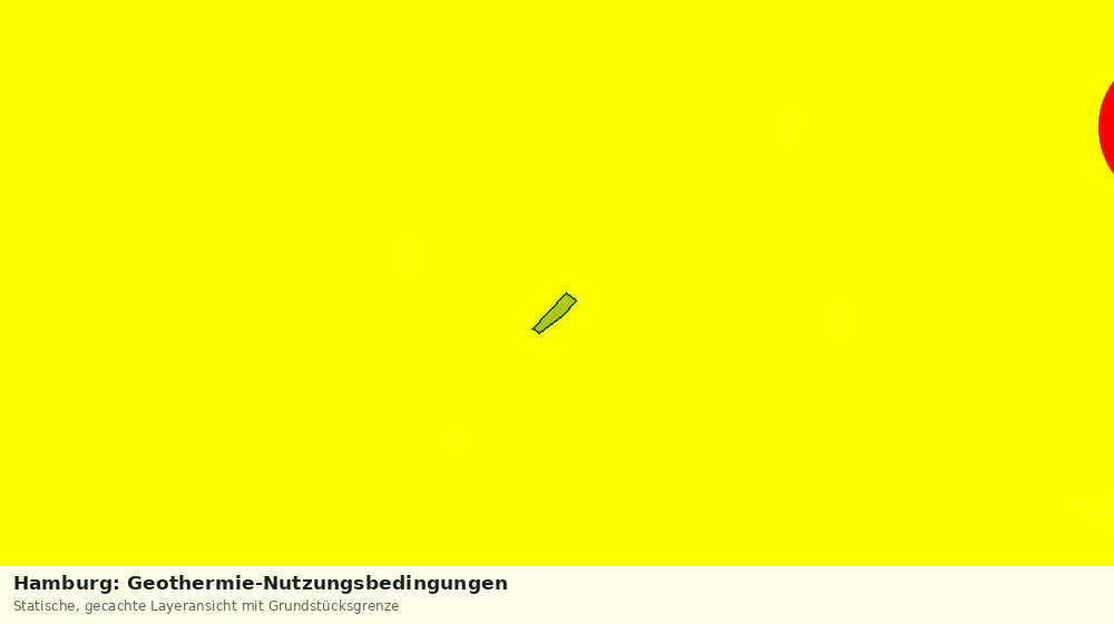 Statische Kartenansicht: Hamburg: Geothermie-Nutzungsbedingungen