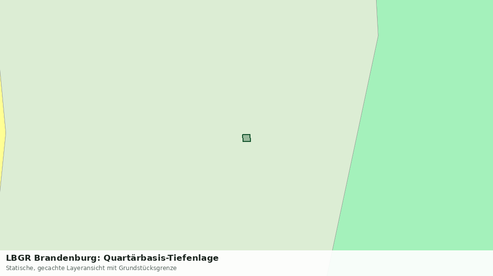 Statische Kartenansicht: LBGR Brandenburg: Quartärbasis-Tiefenlage