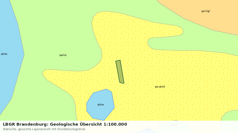 Statische Kartenansicht: LBGR Brandenburg: Geologische Übersicht 1:100.000