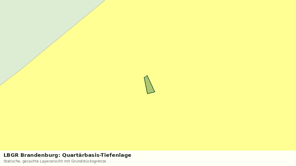 Statische Kartenansicht: LBGR Brandenburg: Quartärbasis-Tiefenlage