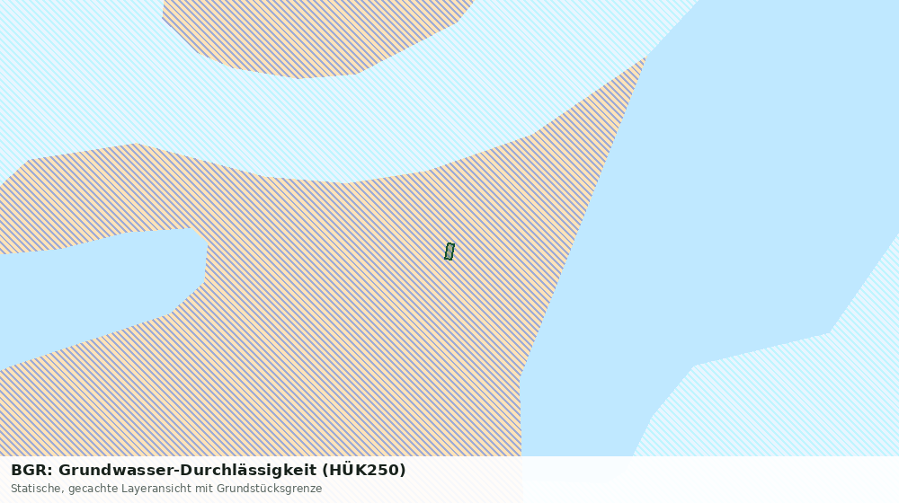 Statische Kartenansicht: BGR: Grundwasser-Durchlässigkeit (HÜK250)