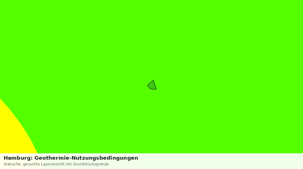 Statische Kartenansicht: Hamburg: Geothermie-Nutzungsbedingungen