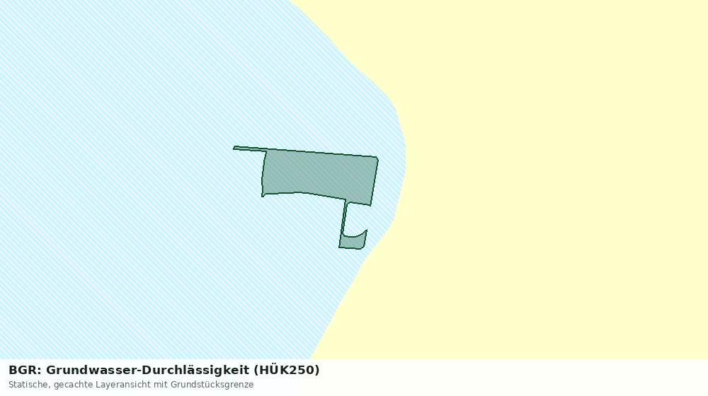 Statische Kartenansicht: BGR: Grundwasser-Durchlässigkeit (HÜK250)