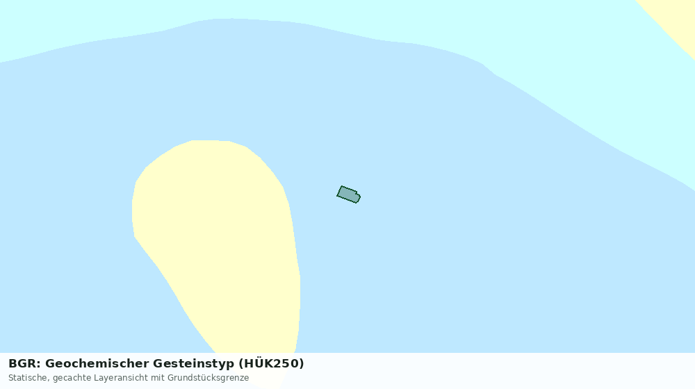 Statische Kartenansicht: BGR: Geochemischer Gesteinstyp (HÜK250)