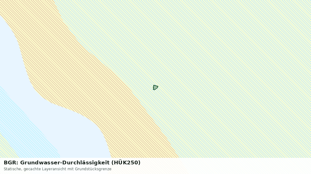 Statische Kartenansicht: BGR: Grundwasser-Durchlässigkeit (HÜK250)