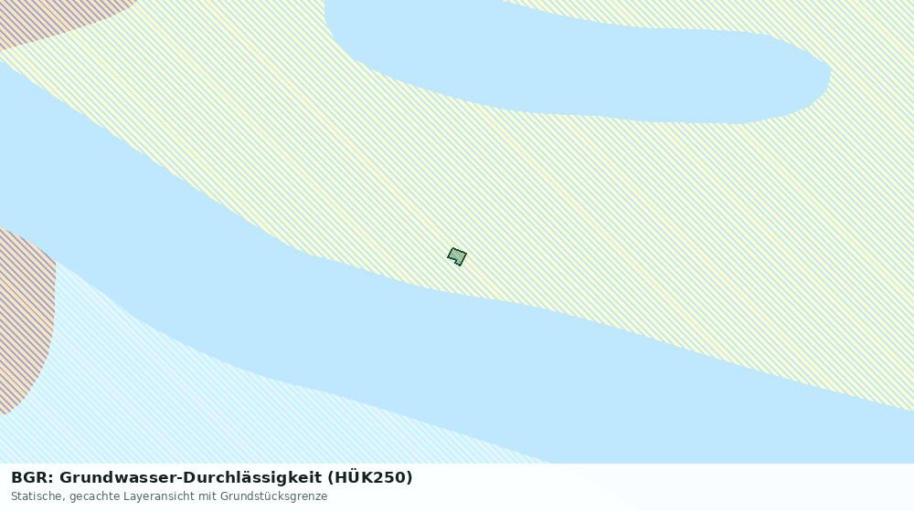 Statische Kartenansicht: BGR: Grundwasser-Durchlässigkeit (HÜK250)