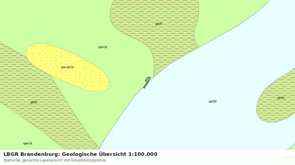Statische Kartenansicht: LBGR Brandenburg: Geologische Übersicht 1:100.000