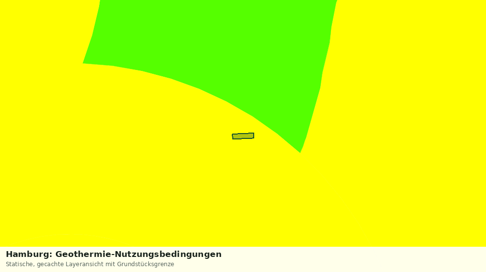 Statische Kartenansicht: Hamburg: Geothermie-Nutzungsbedingungen