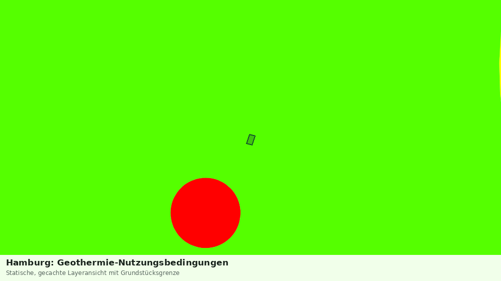 Statische Kartenansicht: Hamburg: Geothermie-Nutzungsbedingungen