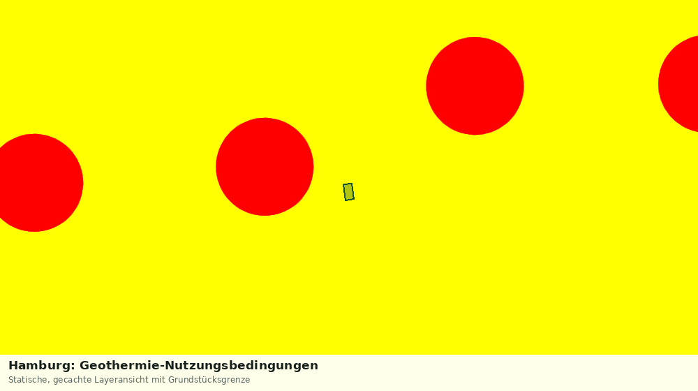 Statische Kartenansicht: Hamburg: Geothermie-Nutzungsbedingungen