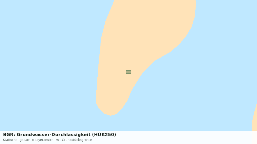 Statische Kartenansicht: BGR: Grundwasser-Durchlässigkeit (HÜK250)