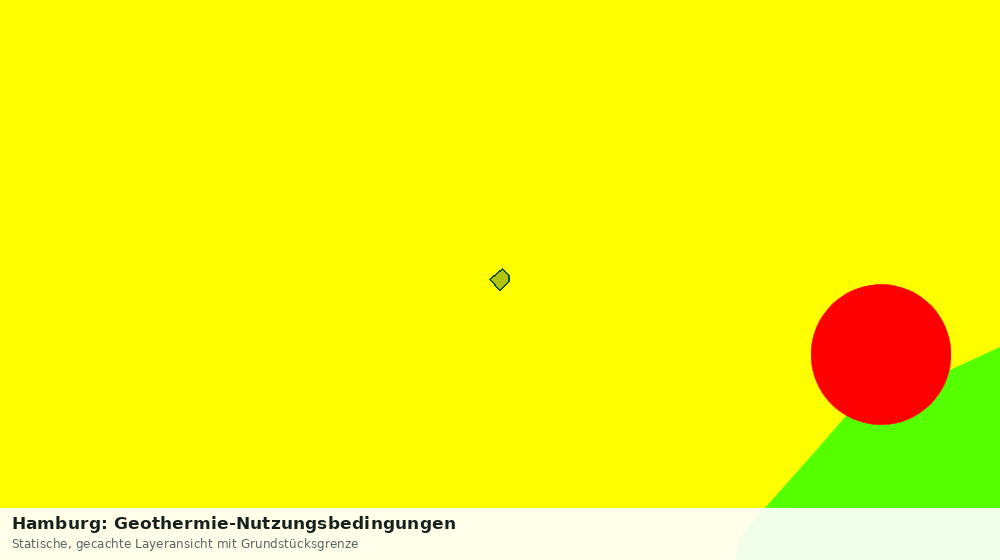 Statische Kartenansicht: Hamburg: Geothermie-Nutzungsbedingungen