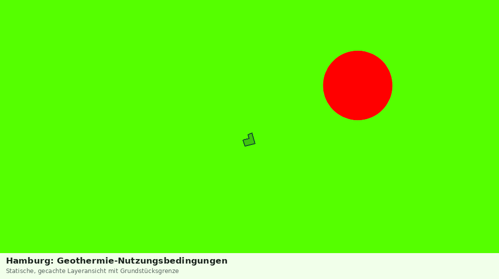 Statische Kartenansicht: Hamburg: Geothermie-Nutzungsbedingungen