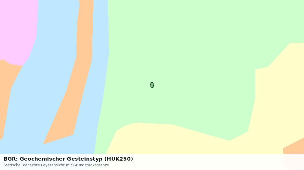 Statische Kartenansicht: BGR: Geochemischer Gesteinstyp (HÜK250)