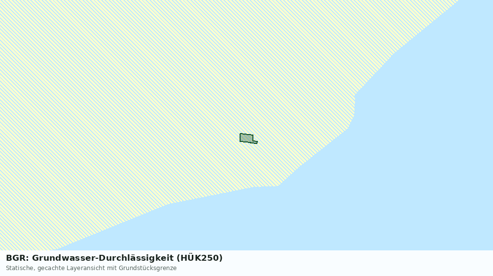 Statische Kartenansicht: BGR: Grundwasser-Durchlässigkeit (HÜK250)