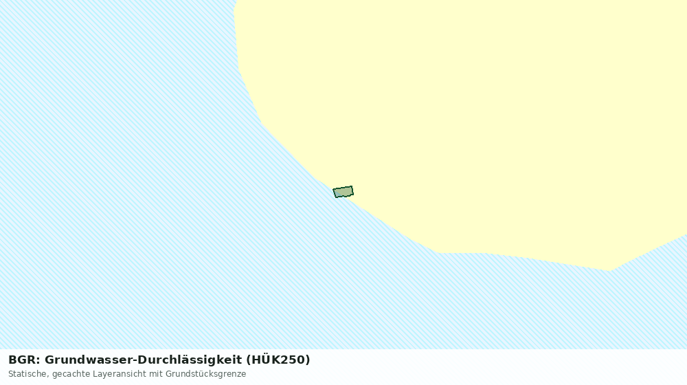 Statische Kartenansicht: BGR: Grundwasser-Durchlässigkeit (HÜK250)
