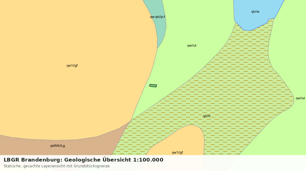 Statische Kartenansicht: LBGR Brandenburg: Geologische Übersicht 1:100.000