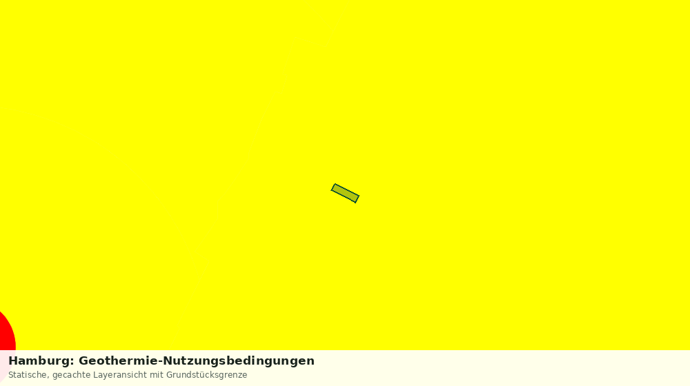 Statische Kartenansicht: Hamburg: Geothermie-Nutzungsbedingungen