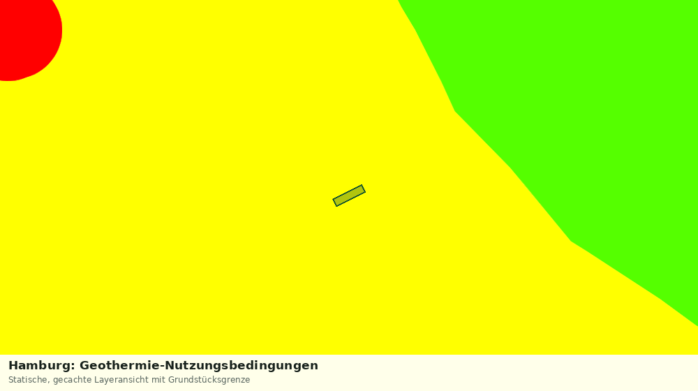 Statische Kartenansicht: Hamburg: Geothermie-Nutzungsbedingungen