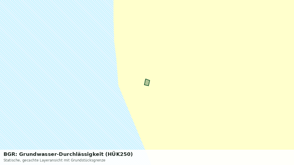 Statische Kartenansicht: BGR: Grundwasser-Durchlässigkeit (HÜK250)