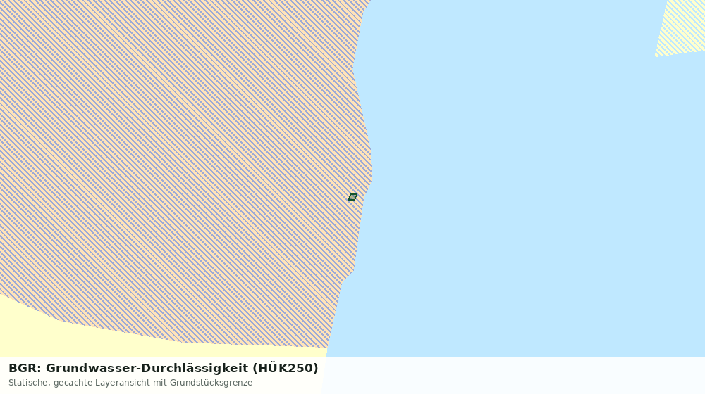 Statische Kartenansicht: BGR: Grundwasser-Durchlässigkeit (HÜK250)