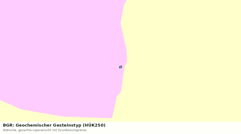 Statische Kartenansicht: BGR: Geochemischer Gesteinstyp (HÜK250)
