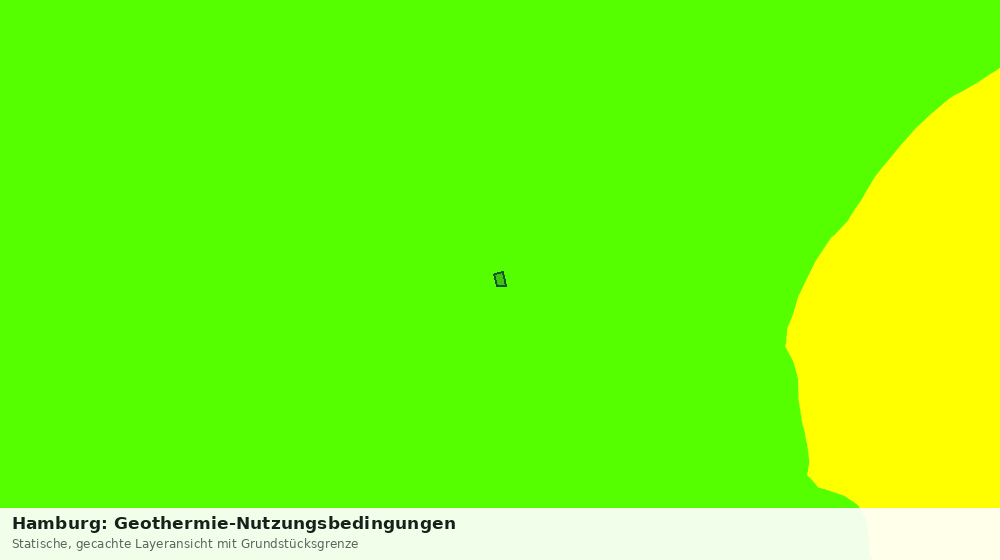 Statische Kartenansicht: Hamburg: Geothermie-Nutzungsbedingungen