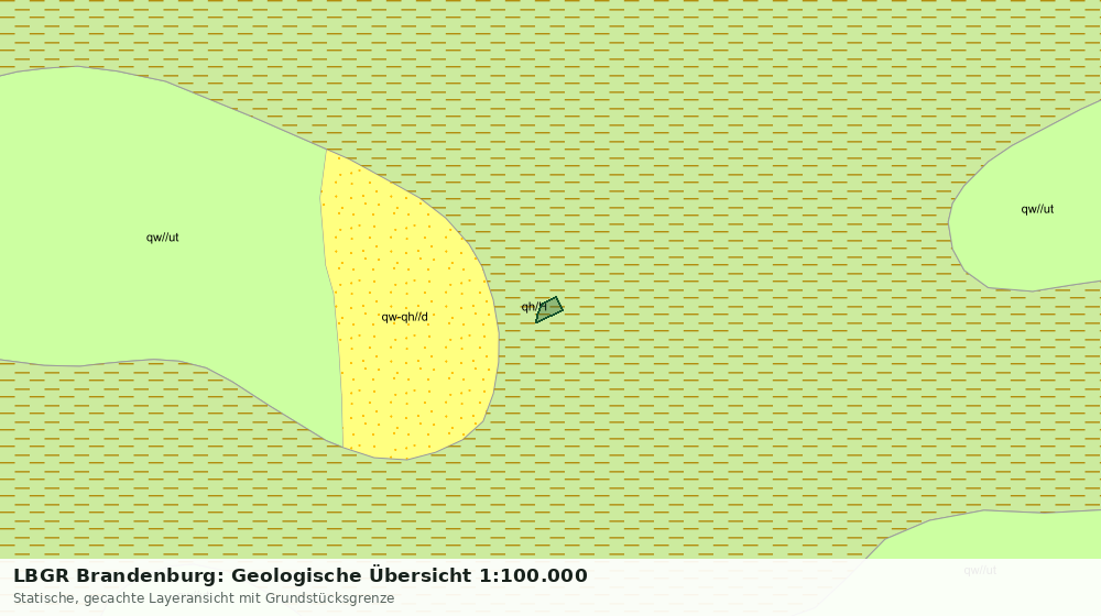 Statische Kartenansicht: LBGR Brandenburg: Geologische Übersicht 1:100.000