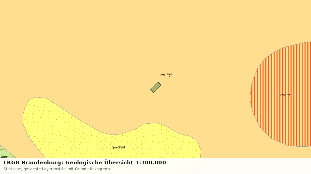 Statische Kartenansicht: LBGR Brandenburg: Geologische Übersicht 1:100.000