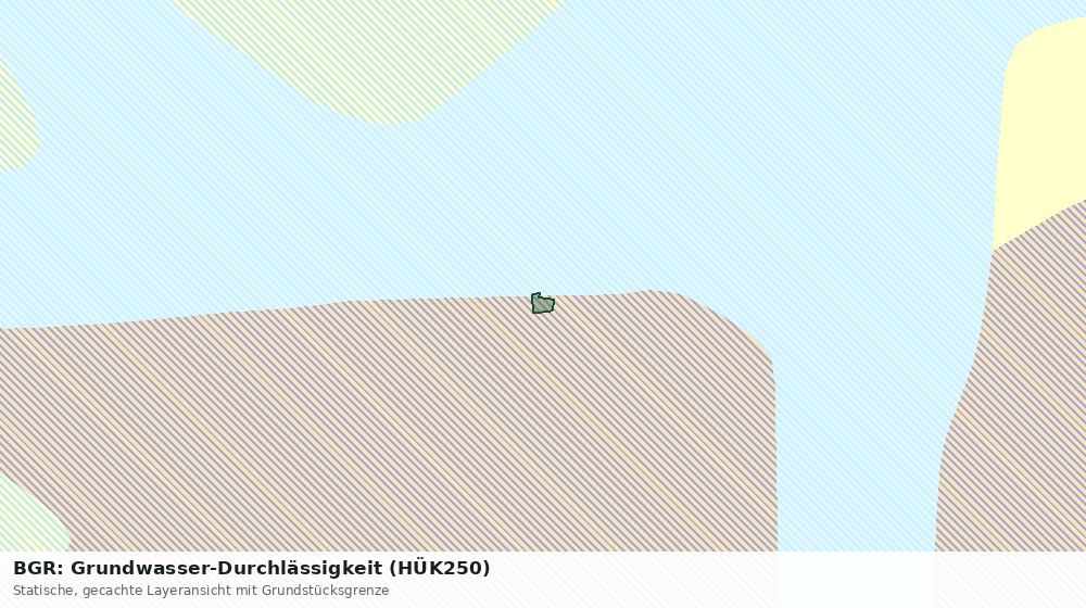 Statische Kartenansicht: BGR: Grundwasser-Durchlässigkeit (HÜK250)