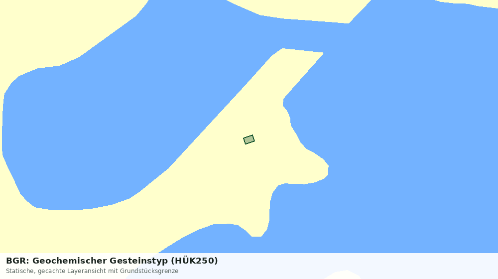 Statische Kartenansicht: BGR: Geochemischer Gesteinstyp (HÜK250)