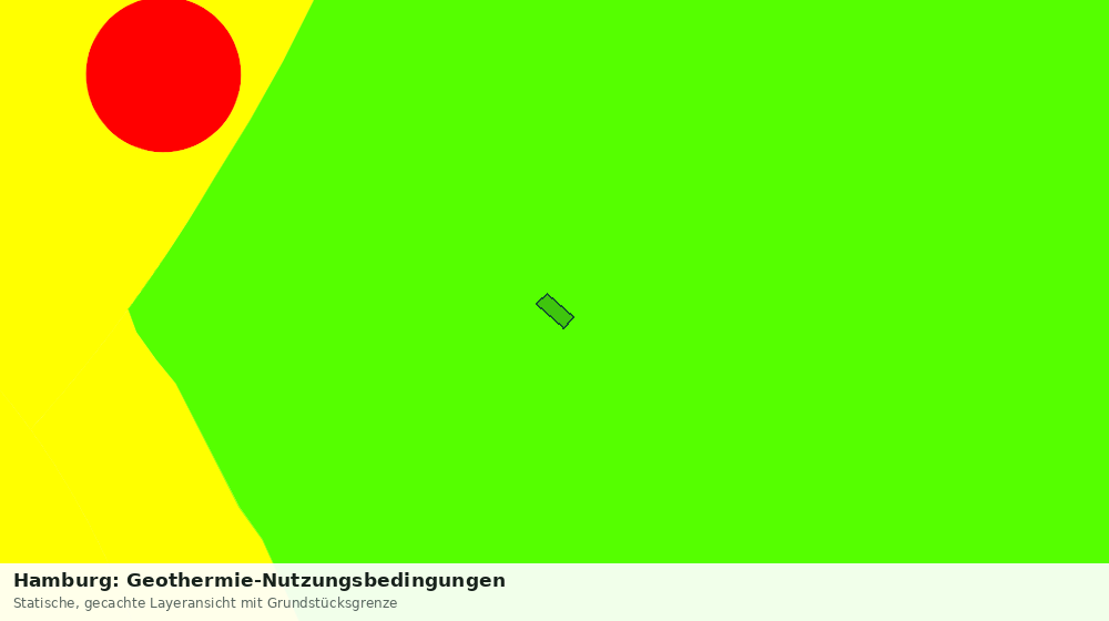 Statische Kartenansicht: Hamburg: Geothermie-Nutzungsbedingungen