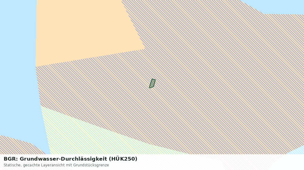 Statische Kartenansicht: BGR: Grundwasser-Durchlässigkeit (HÜK250)