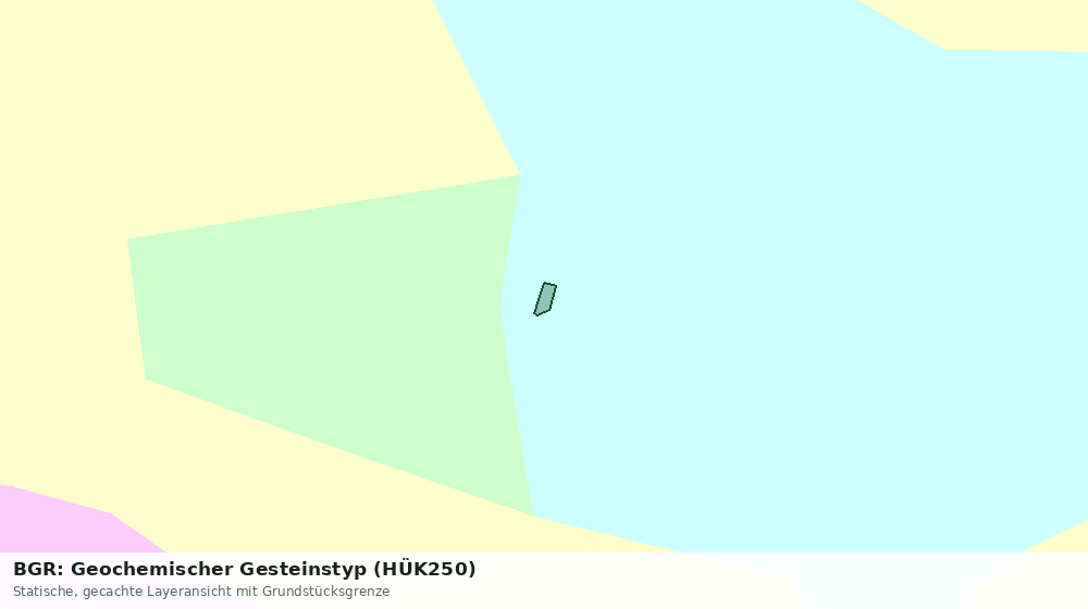 Statische Kartenansicht: BGR: Geochemischer Gesteinstyp (HÜK250)