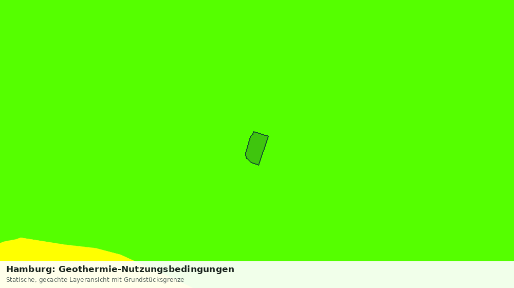Statische Kartenansicht: Hamburg: Geothermie-Nutzungsbedingungen