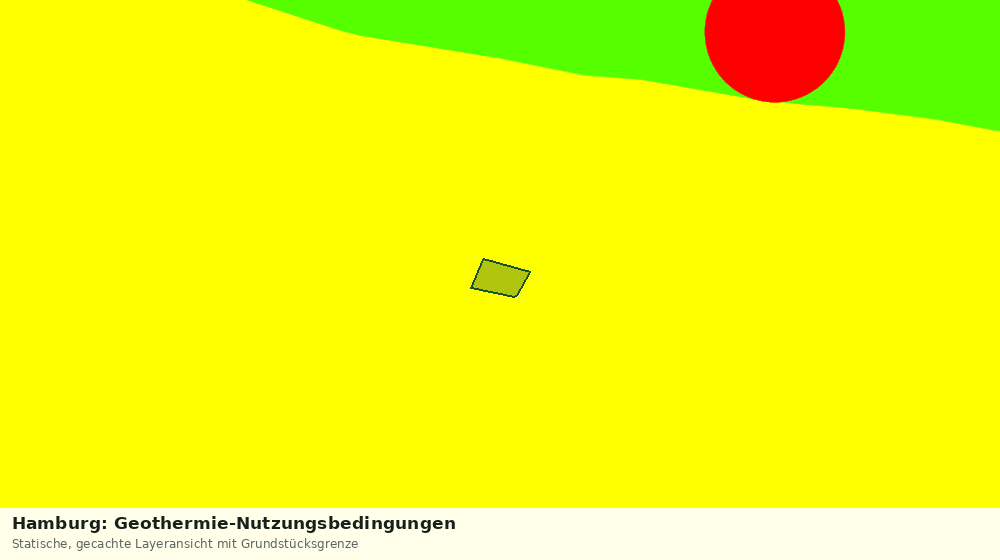 Statische Kartenansicht: Hamburg: Geothermie-Nutzungsbedingungen